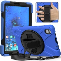 360 degree rotatable with kickstand cover for lenovo tab m10 fhd plus 10 3 inch tb x606f 2020 tablet case hand strap shoulder
