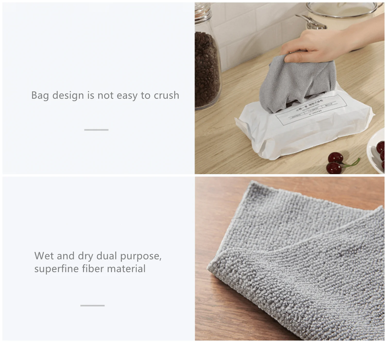 Бытовая Съемная салфетка для мытья посуды впитывающая из микрофибры одноразовая