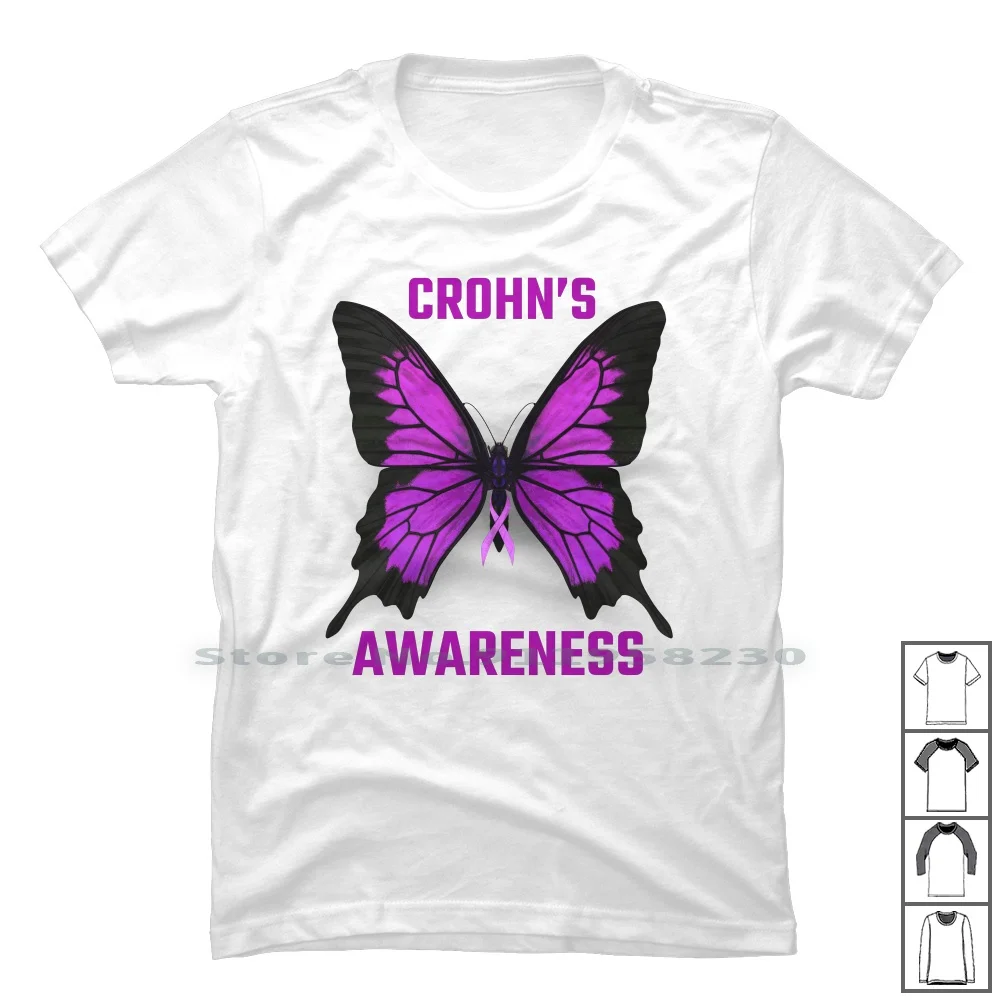 Футболка для осведомленности крона 100% хлопок осведомленность о масле хорошо