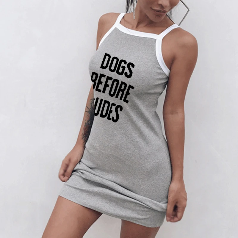 Из плеча собаки BEFDRE DUDE напечатаны сексуальные женские модные сарафаны без