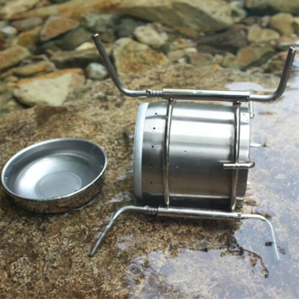 

Camping Alcohol Stove Outdoor Picnic Tourist Heater Supplies Outdoor Equipment Ultra-light Cooking Mini Portable Tou N5y5