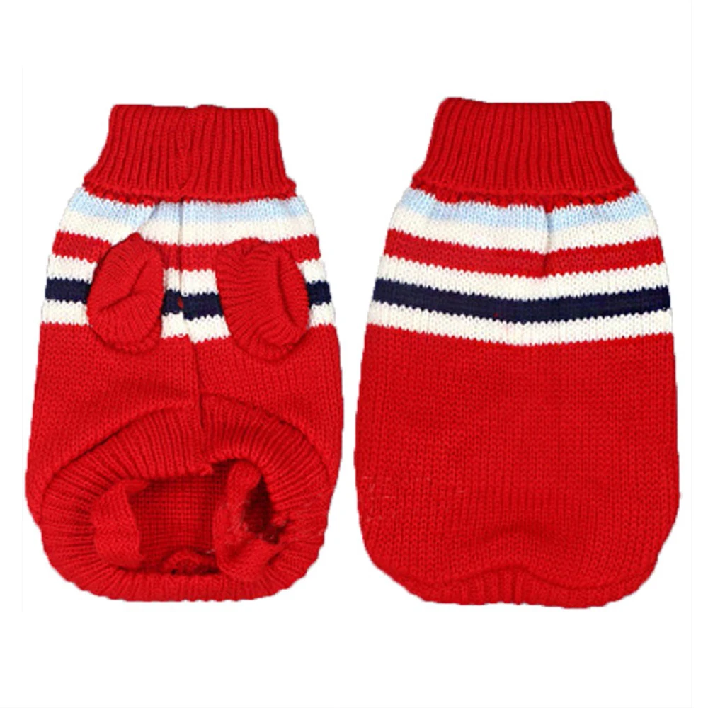 Зимняя одежда для собак с героями мультфильмов теплый Рождественский свитер