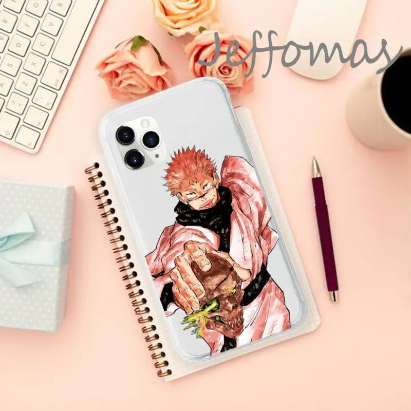 

Jujutsu Kaisen Phone Case Transparent soft For iphone 5 5s 5c se 6 6s 7 8 11 12 plus mini x xs xr pro max