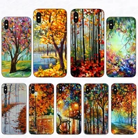 red maple leaf art design soft mobile cover for iphone 11 pro xs max 12 mini x xrphone case se 2020 8 7 plus 6 6s 10 5s 5 shell