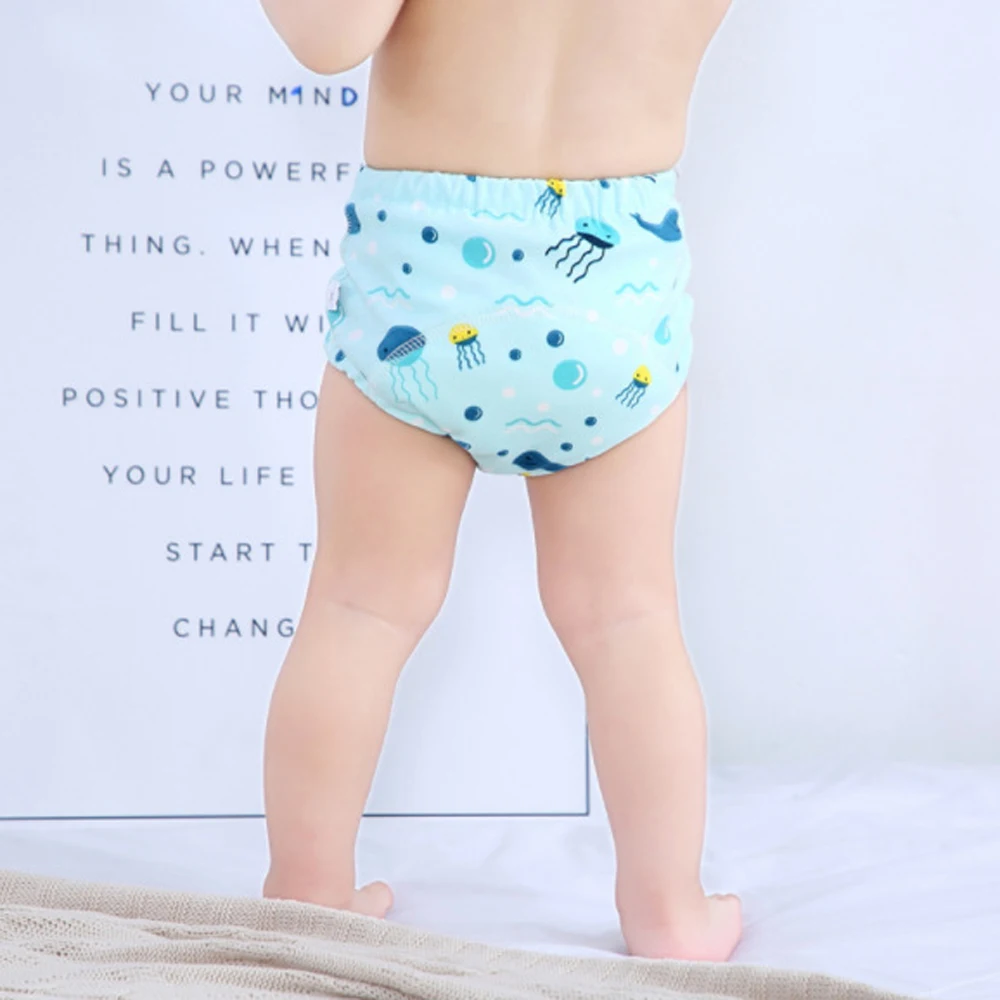 

Многоразовые Детские 6-слойные хлопковые тренировочные брюки, тканевые подгузники, дышащие водонепроницаемые шорты для младенцев, нижнее б...