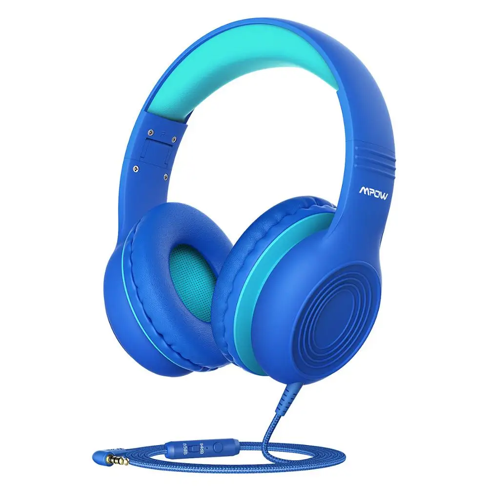 

Mpow CH6 Wired Kids Headphones Foldable Adjustable Wired Headphone With 3.5mm Audio Jack And Microphone For Children For iPod