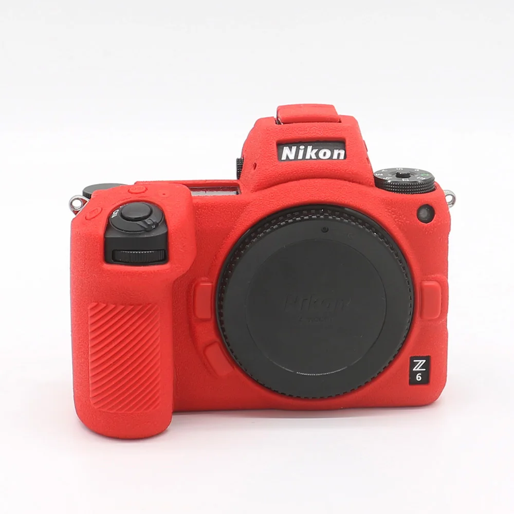 Z7 Z6 red Камера силиконовый чехол протектор для цифровой однообъективной зеркальной камеры Canon EOS титановый Электролитный электрод со случайно выбранным Nikon Z7 Z6 D3400 D3500 D5300 D5500 D5600 D7100 D7200 D7500 D750 D850 DSLR - Цвет: Z7 Z6 red