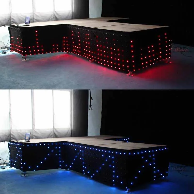 3x4 м P18 RGB светодиодная видео занавеска Фотоштора черная ткань 7 цветов DMX звездный