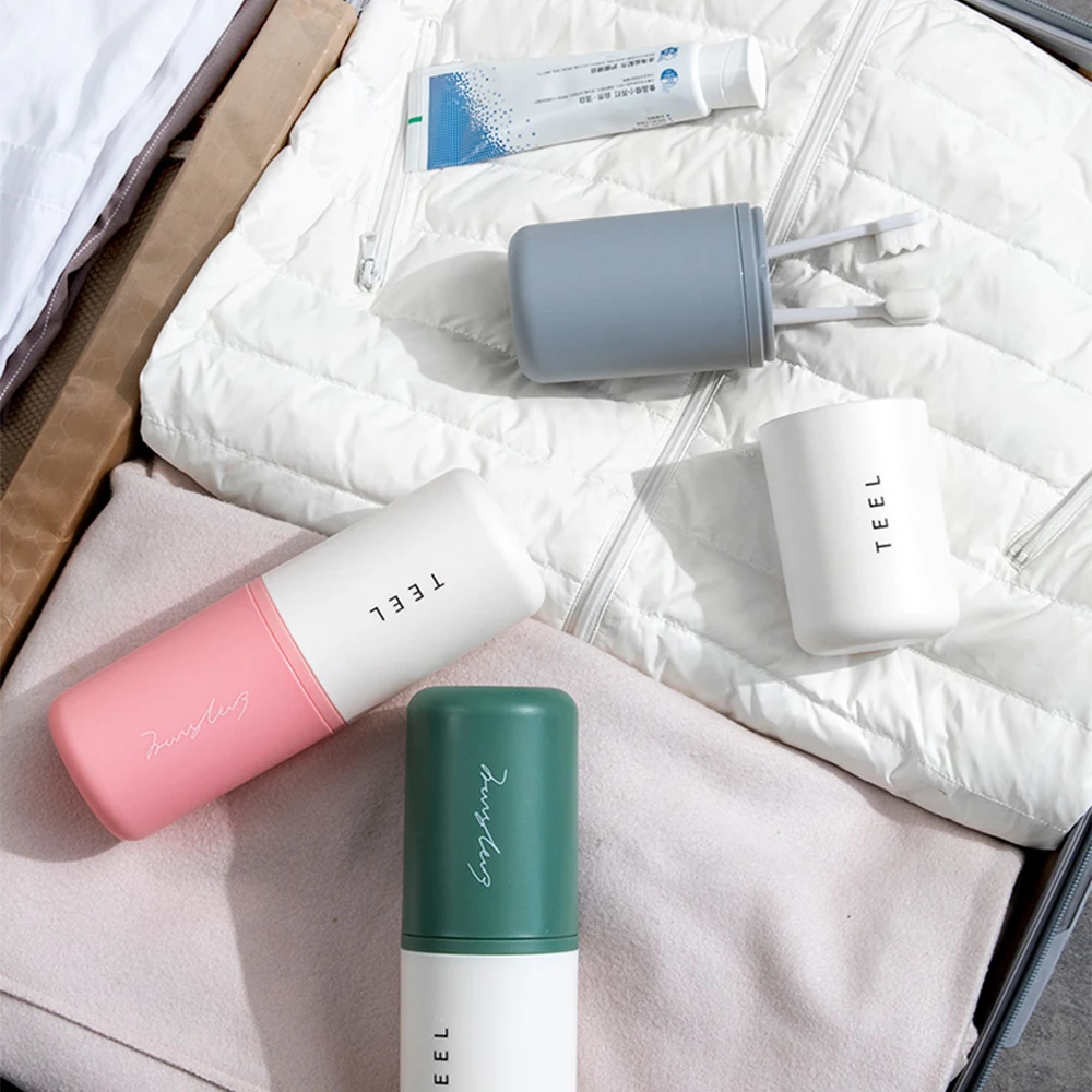 Простой Стакан для полоскания рта домашняя дорожная зубная щетка портативный