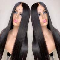 silky straight synthetic frontal lace wigs for women with baby hair glueless synthetic lace wig heat resistant fiber hair
