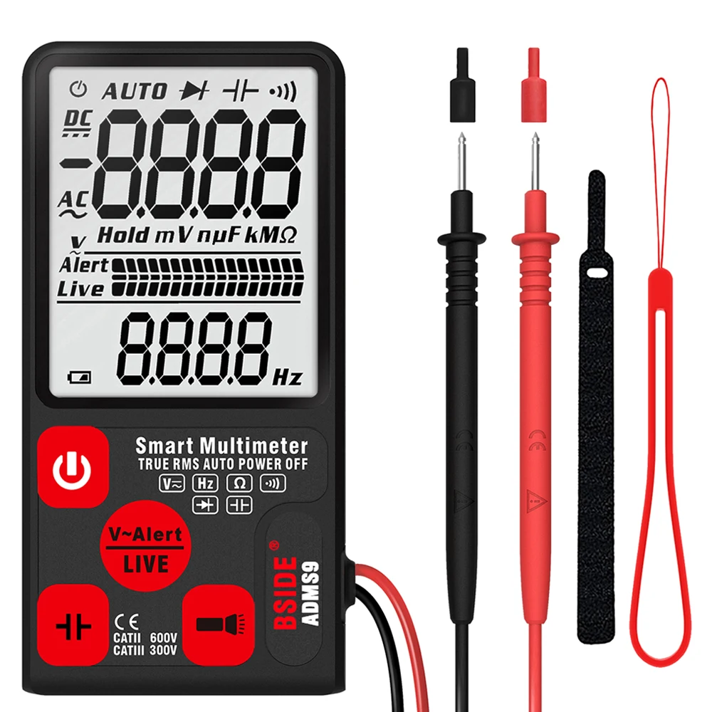 

Auto digital multimeter tester LCD display DC AC voltmeter analogue DIY capacitance meter Voltage Ohm Hertz profesional tester