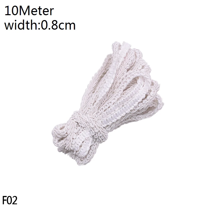 F02-10m beige 1/3/10 ярдов ручной работы с кружевной отделкой в стиле пэчворк Материал белого и розового цветов с кружевными вставками, с узором в сердечко, лента для самодельного украшения одежды швейная фурнитура - Цвет: F02-10m beige