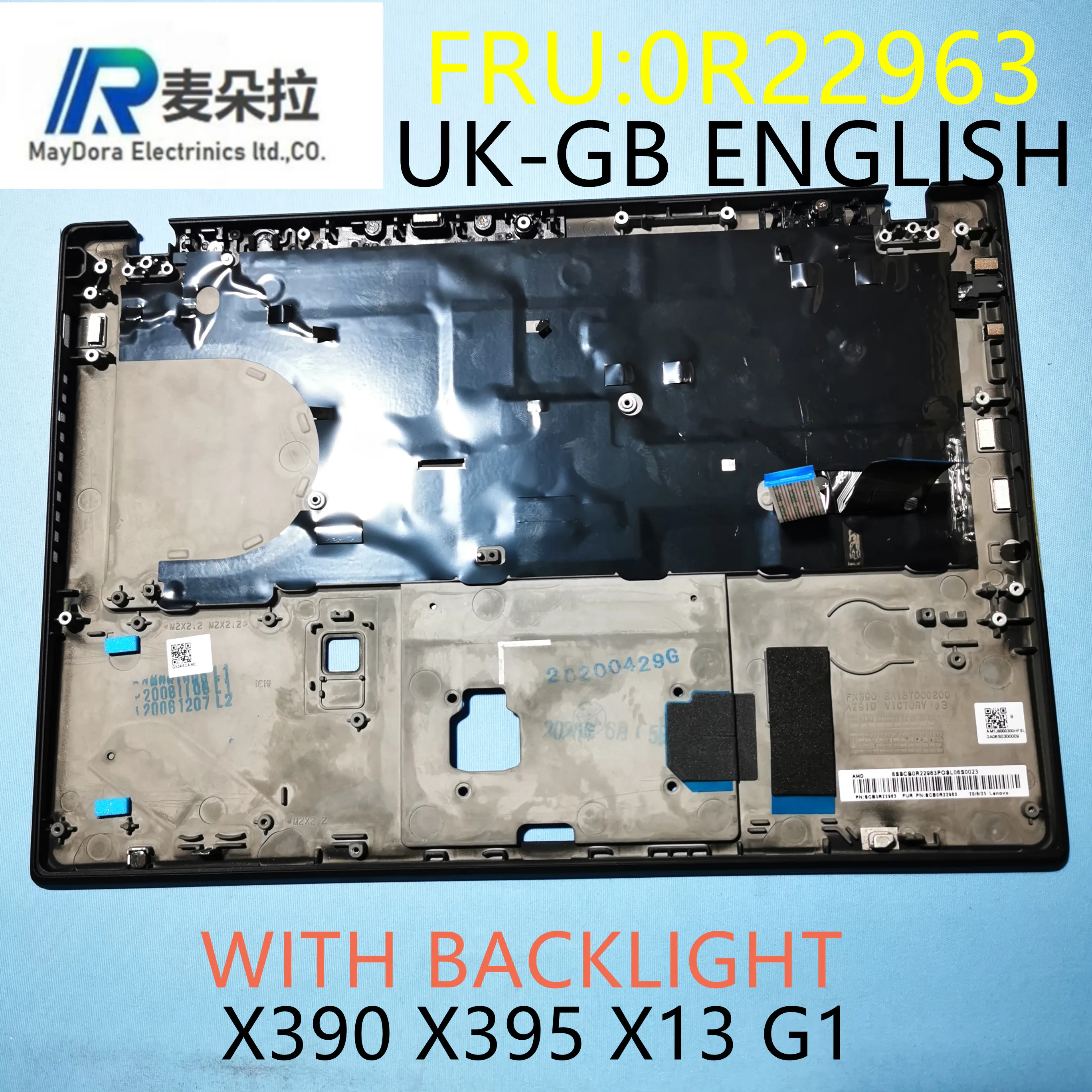 Подсветка клавиатуры Упор для рук в сборе lenovo ThinkPad X13 G1 X390 X395 рамка ноутбука и