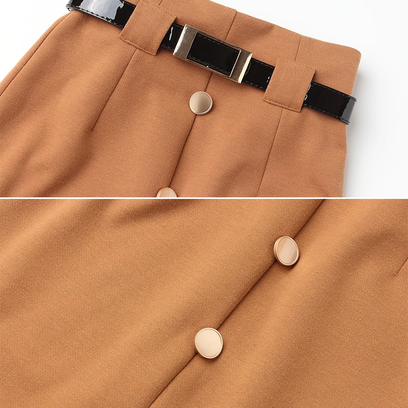 Autumn Winter Women Skirt Midi Office Lady Work Wear Pencil 3426LY | Женская одежда
