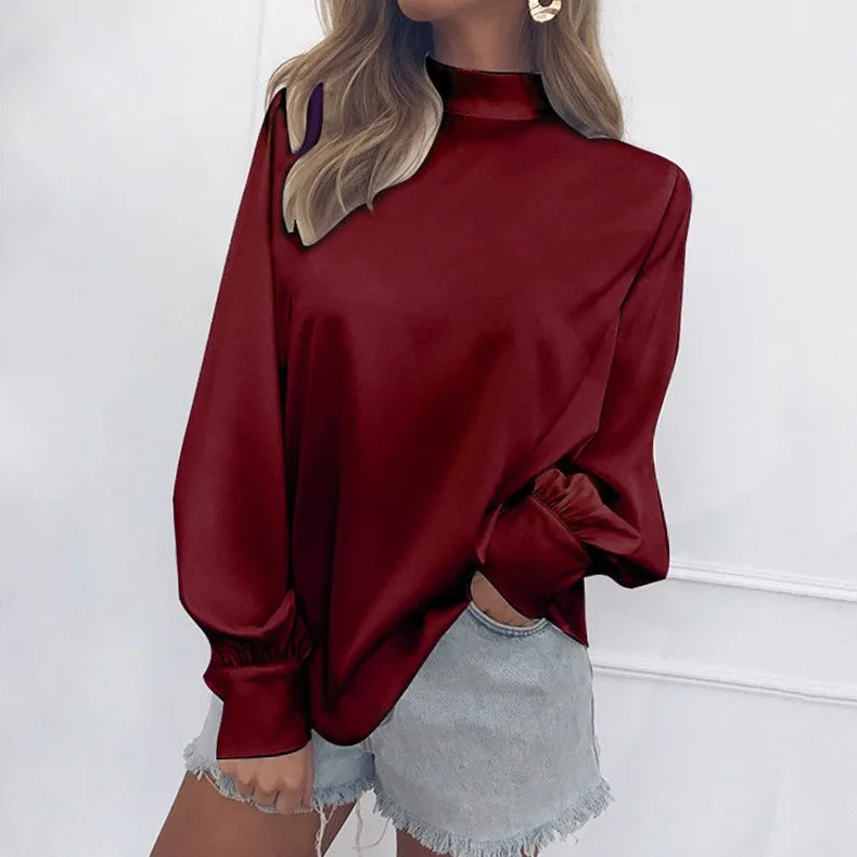 Women Sweater Casual Loose Turtleneck Knitted Jumpers 2020 Long Batwing Sleeve Crocheted Pullovers Winter Basic Tops | Женская одежда