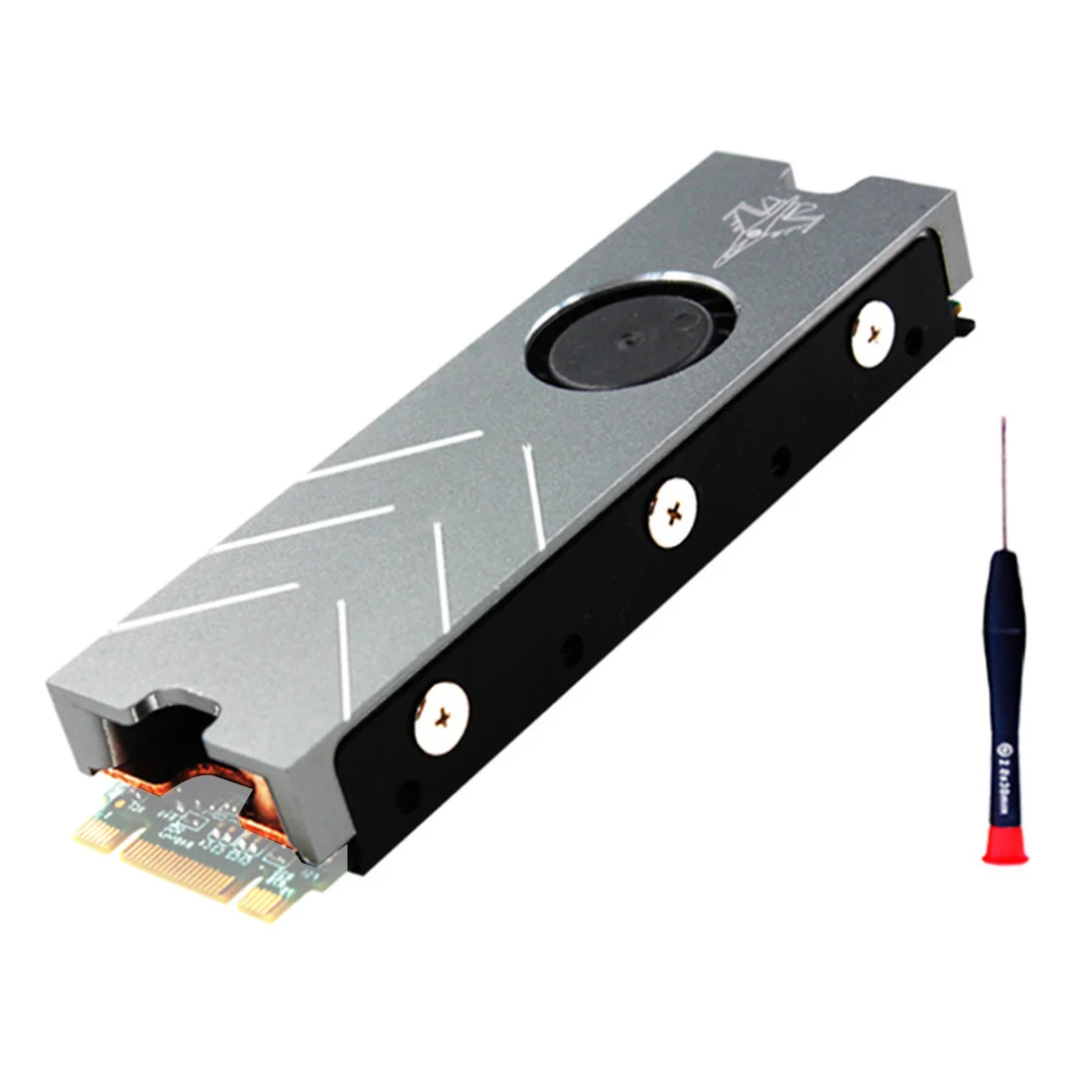 JEYI Cooling Warship Xiaolong Pro M.2 SSD кулер для NVME NGFF PWM Fan алюминиевый лист теплопроводность