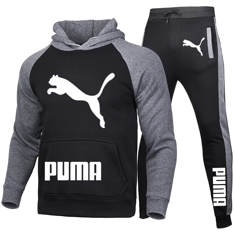 

New fashion trend men's pullovers men's sportswear hoodies two-piece pants sports shirts autumn and winter track suits