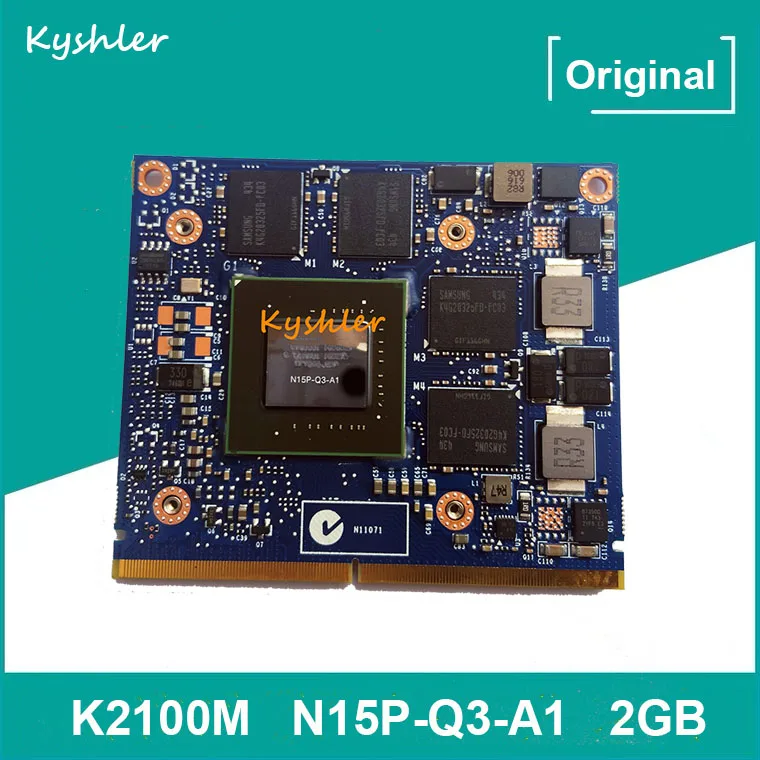 Оригинальный K2100M K 2100M N15P-Q3-A1 2 Гб CN-0G4FN0 0G4FN0 графическая видеокарта для DELL M4700 M4800 HP