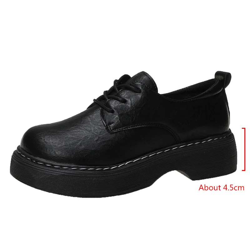 

Women Retro Lolita High Heels Mary Jane Shoes Round Toe Student Girl Platform T-shaped Buckle Brogue Shoes Zapatos De Mujer
