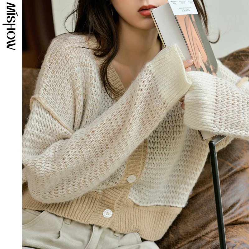 Женский однобортный Кардиган с V образным вырезом на осень| |