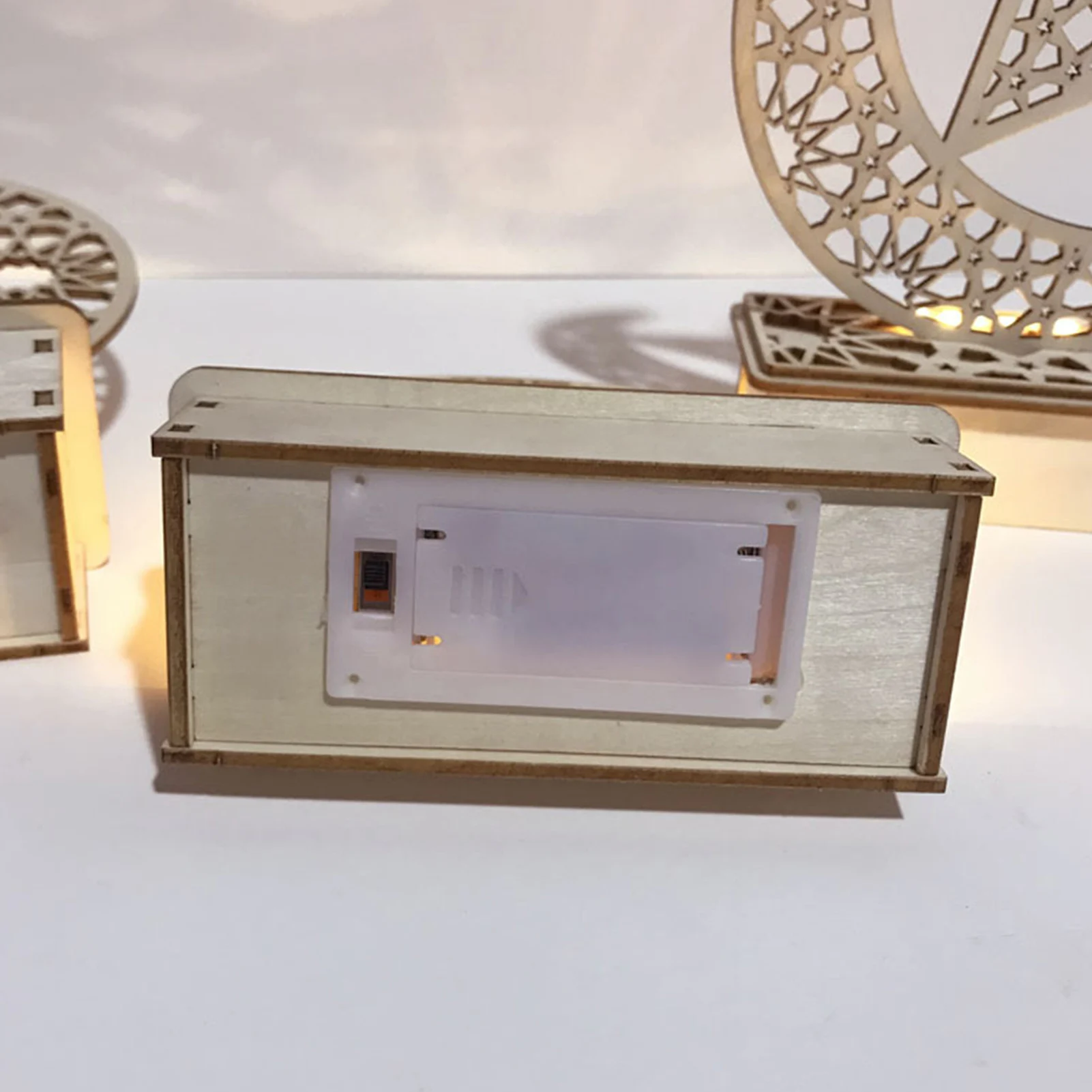 Halloween Wooden DIY Moon Candle Light Ornaments Party Atmosphere Decoration LED Pony Lantern Method | Дом и сад