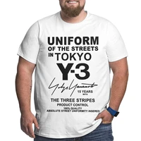 comfortable 3y brand cotton streetwear t shirts for big men pattern men clothing workout tops oversized grey t shirt plus size