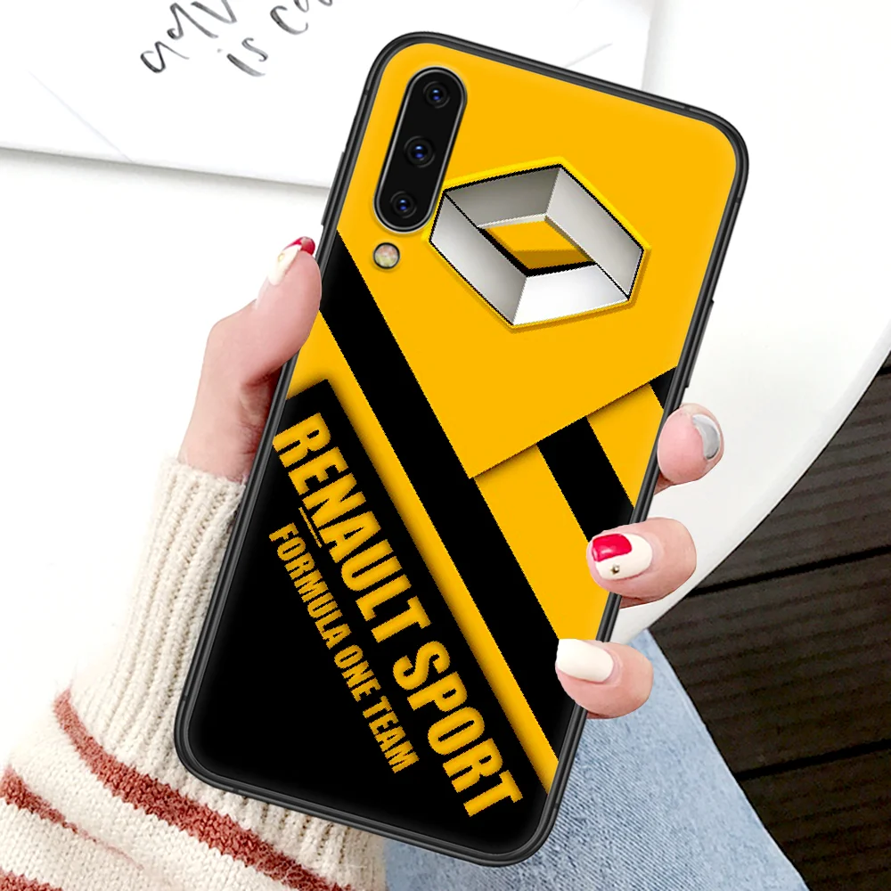 

Luxury Renault LOGO Phone Case For Samsung Galaxy A 3 5 7 8 10 20 20E 21S 30 30S 40 50 51 70 71 4G black Shell Fashion Funda 3D