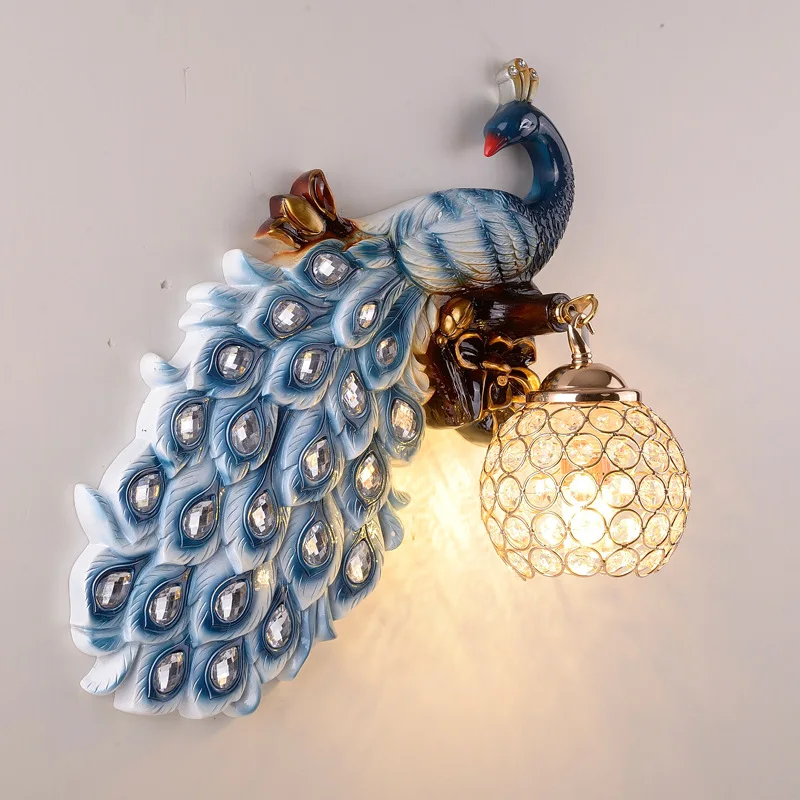 Европейская настенная лампа креативный настенный светильник из смолы с