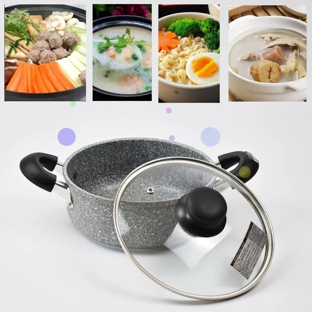 Новейшая каменная кастрюля для лапши супа антипригарная Кастрюля кухонный