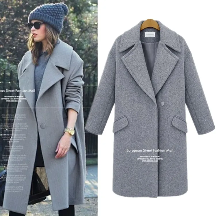 Новое популярное зимнее шерстяное пальто женское осеннее женская шерстяная
