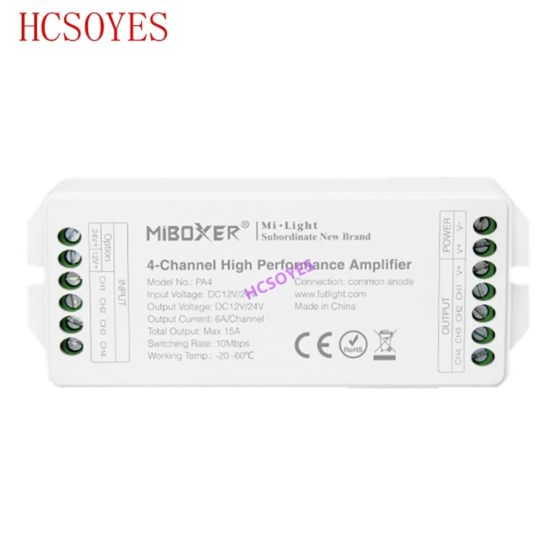 MIBOXER PA4 PA5 4 канальный/5 канальный светодиодный полосы усилитель высокой