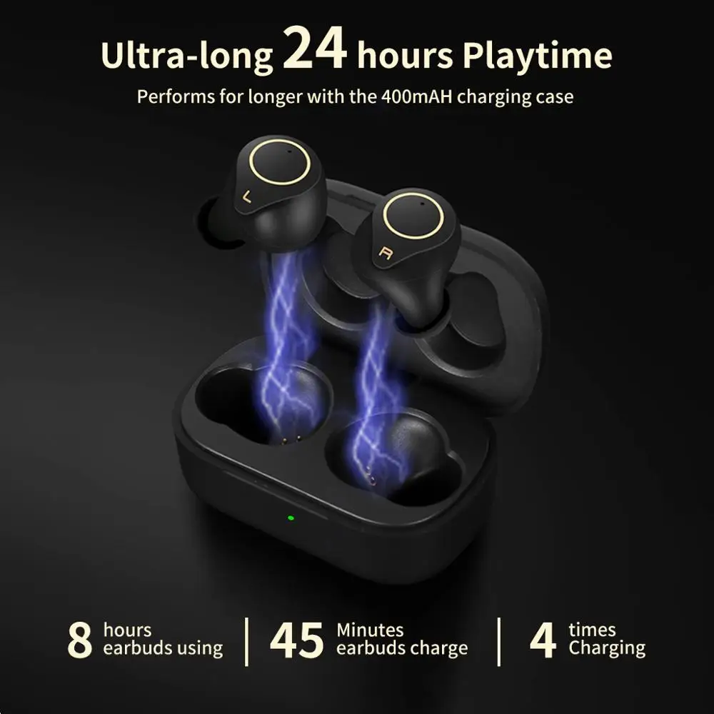 Беспроводные Bluetooth наушники Gandley X2 Siri водонепроницаемые Hi Fi с защитой от помех