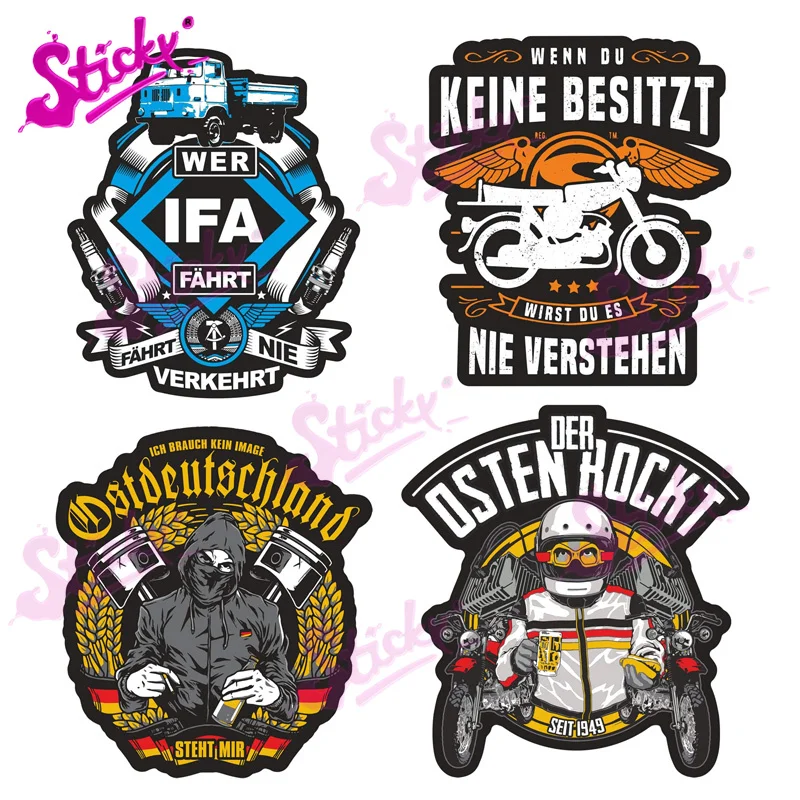 Стикеры немецкие в стиле ретро для велосипедов мотоциклов | Автомобили и