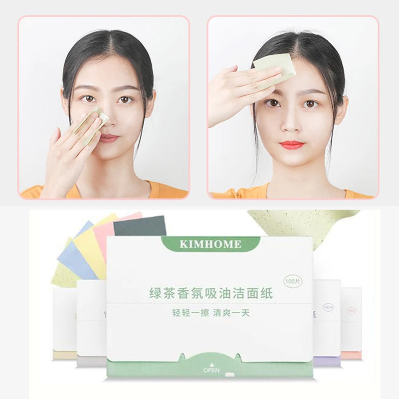 

300/400sheets Absorbent Paper Oil Control Wipes Makeup Cleansing Face Oil Blotting Sheets Shrink Pore Face Cleaning Tools