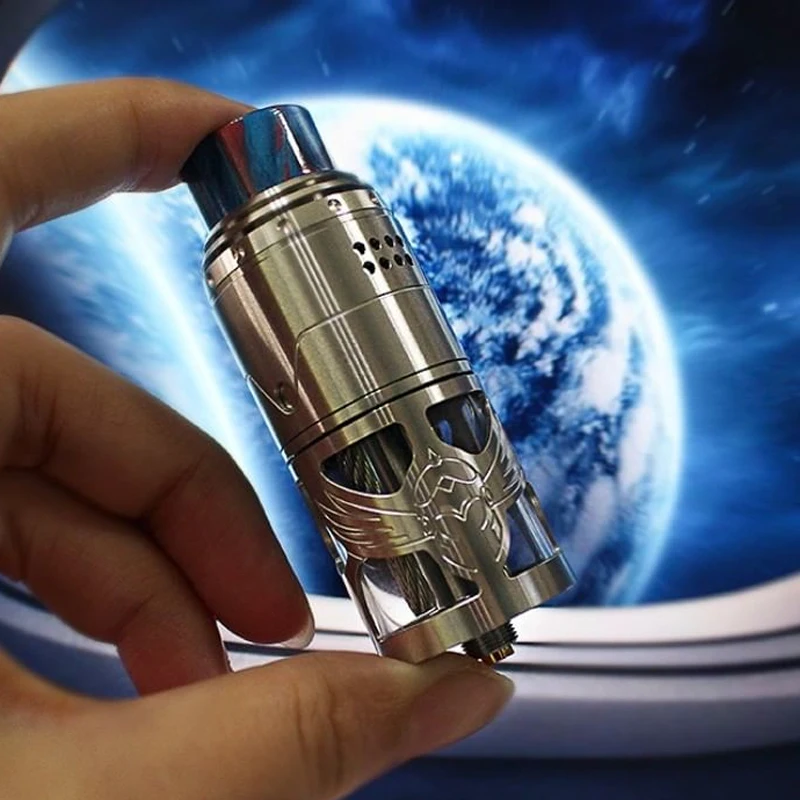 

Newest E cigarette Vapefly Brunhilde Top Coiler RTA 8ml/2ml with SS Hollow Construction & Dual Coil Building Vape Tank