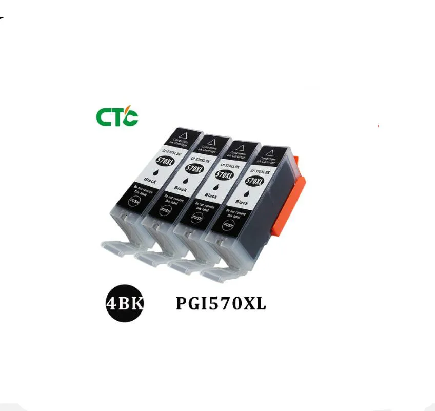 4 шт. черный PGI570 PGI-570 pgi-570xl Совместимый картридж для Canon PIXMA MG5750 MG5751 MG5752 MG5753 MG6850 MG6851
