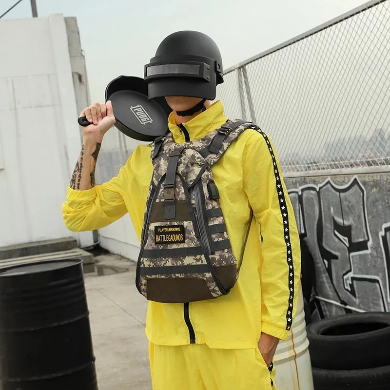 Playerunknown's боя PUBG Победитель Куриный Ужин Level1 3 рюкзак инструктора мульти