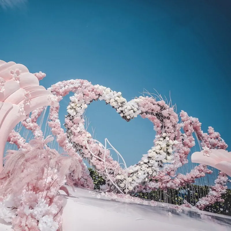 

Свадебный фон для фотосъемки с железным цветком