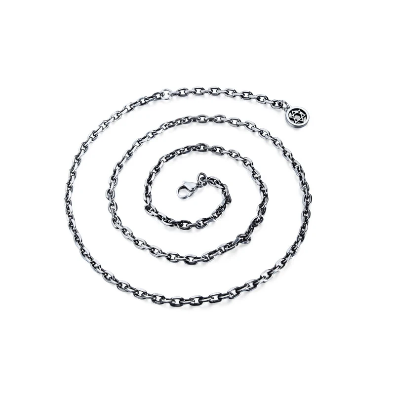 

Fashion Matte Cross Necklace Pendant For Men High Quality O-shaped Chain Titanium Steel Black Blue Cross Pendant Jewelry Gift