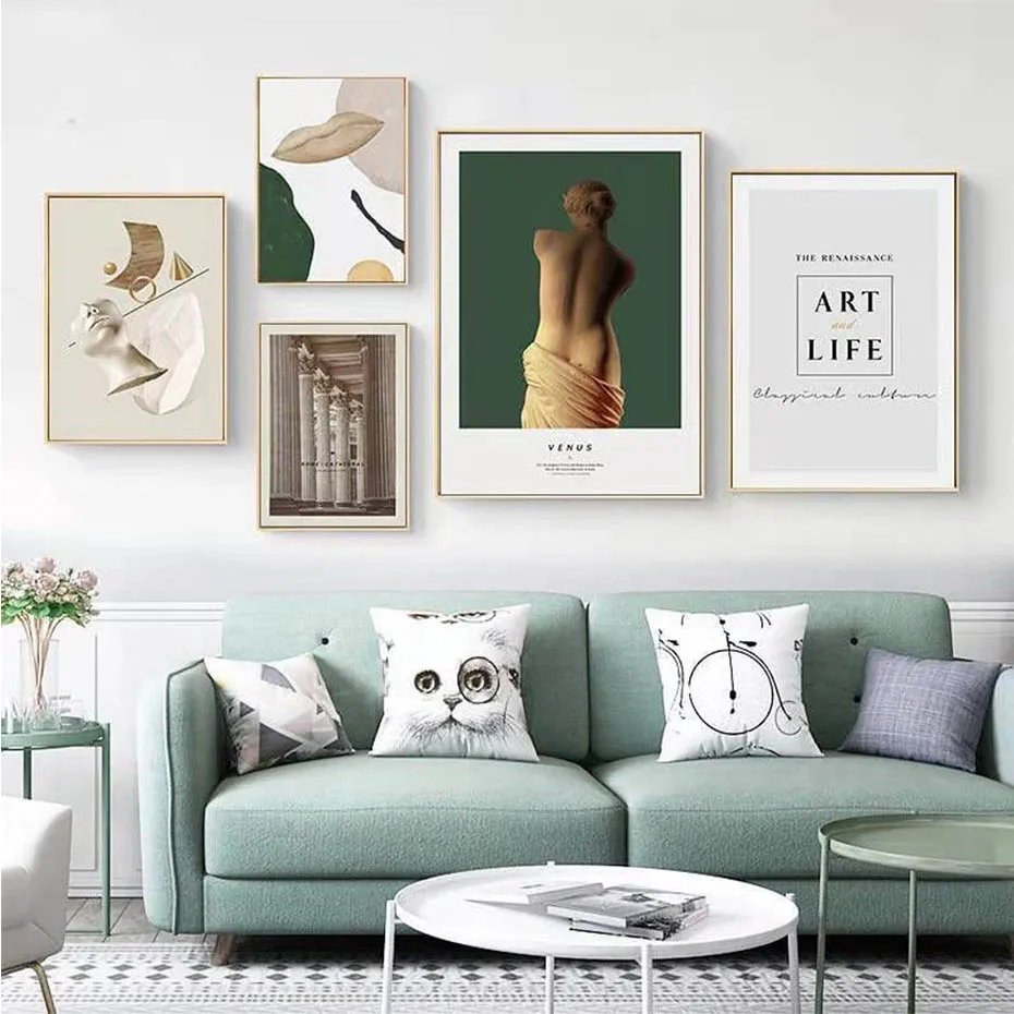 

Canvas Paintings Abstract Renaissance Venus Vintage Contemporary Posters Prints Wall Art Picture for Living Room Home Decoration