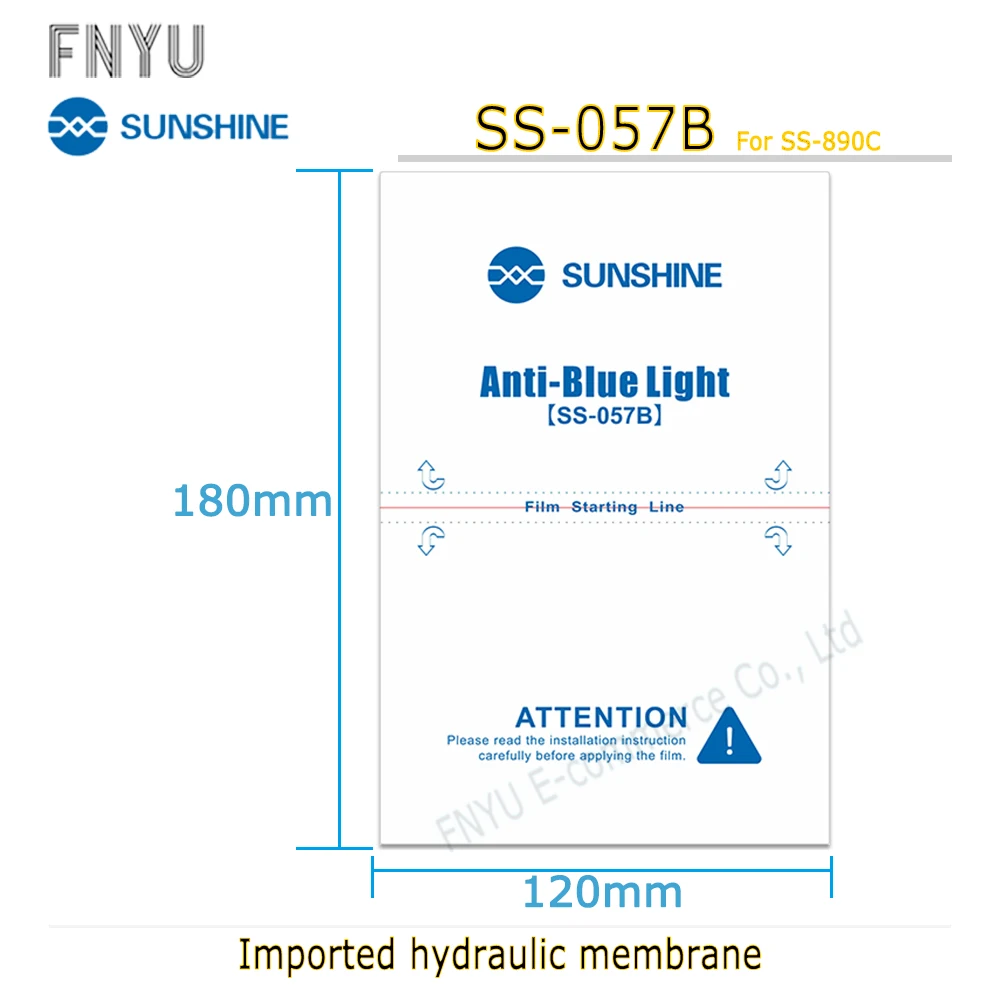 Солнцезащитный светильник импортный гидрогелевый против синих царапин
