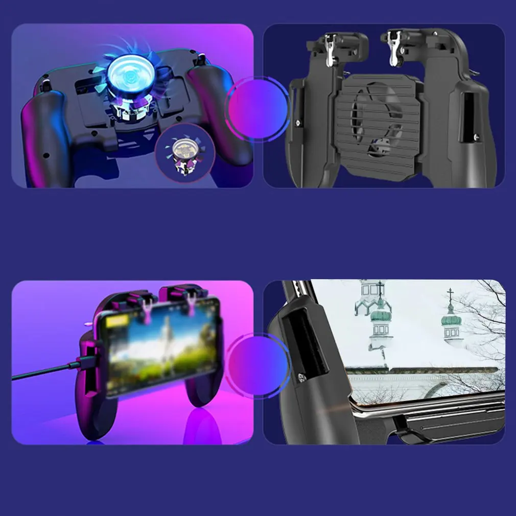 Встроенный 2000mA обычный игровой пульт/охлаждения джойстика геймпад для телефона