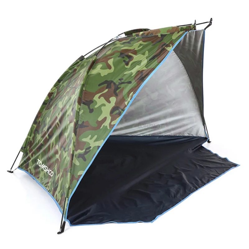 

2 Person Sunshade Tent 170T Polyester Beach Sunshine Shelter Outdoor Mini Sturdy Tent for Fishing Camping Hiking 2021