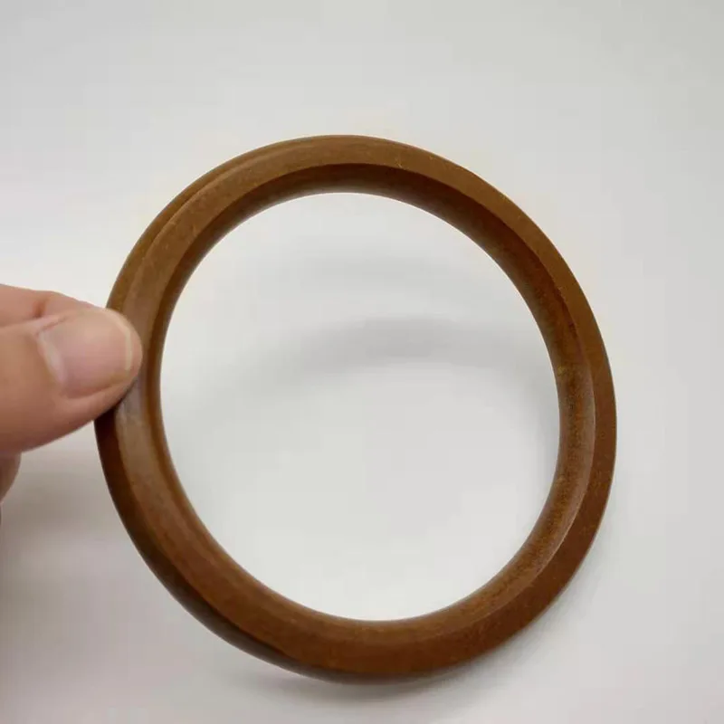 1 Pcs Wooden Rattan Bag Handle Replacement for DIY Making Purse Handbag Tote Round Shaped O Handles bags accessories | Багаж и сумки