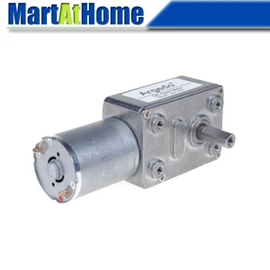 JGY-370 Turbine Worm Gear DC Geared Motor JGY370 6V 12V 24V DC 6~210 RPM Shaft 6mm High Torque Self-lock