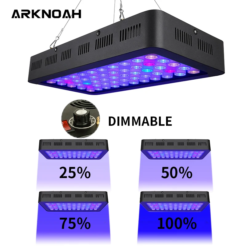 

ARKNOAH Aquarium Light 165w Dimmable Led Aquarium Lights Coral Lamp for Marine Aquarium Dimmer Fish & Aquatic Lightings