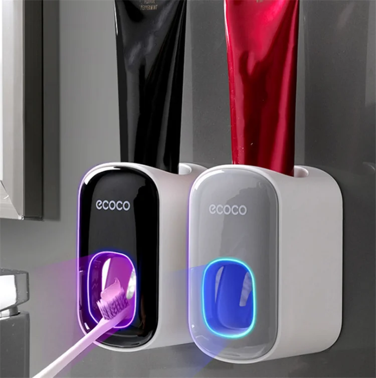 

Bathroom Automatic Toothpaste Dispenser Wall Mount Toothbrush Holder Toothpaste Squeezer Dispenser Bathroom Accessories