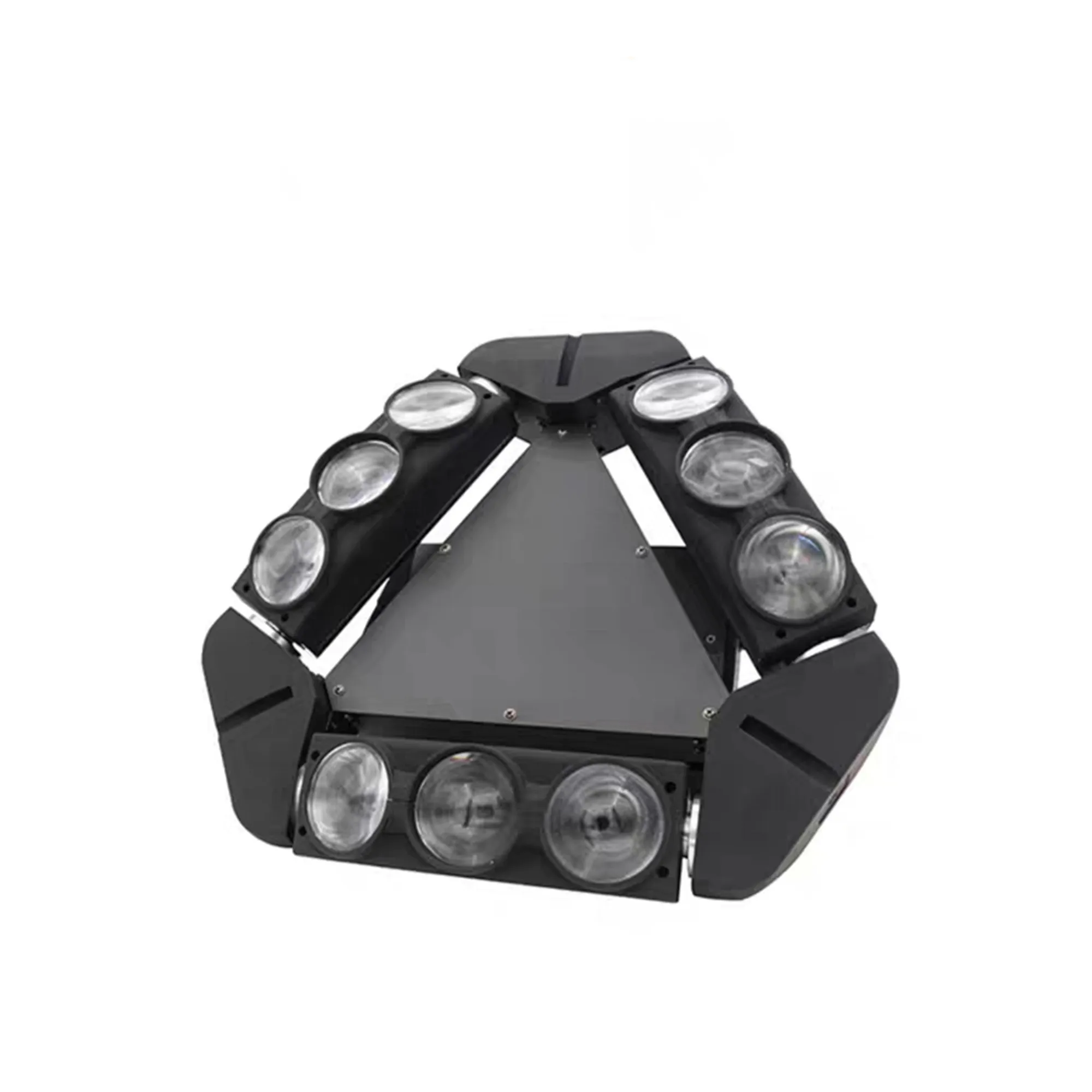 Светодиодная Подвижная головка паука с девятью глазами вращающийся лазерный луч