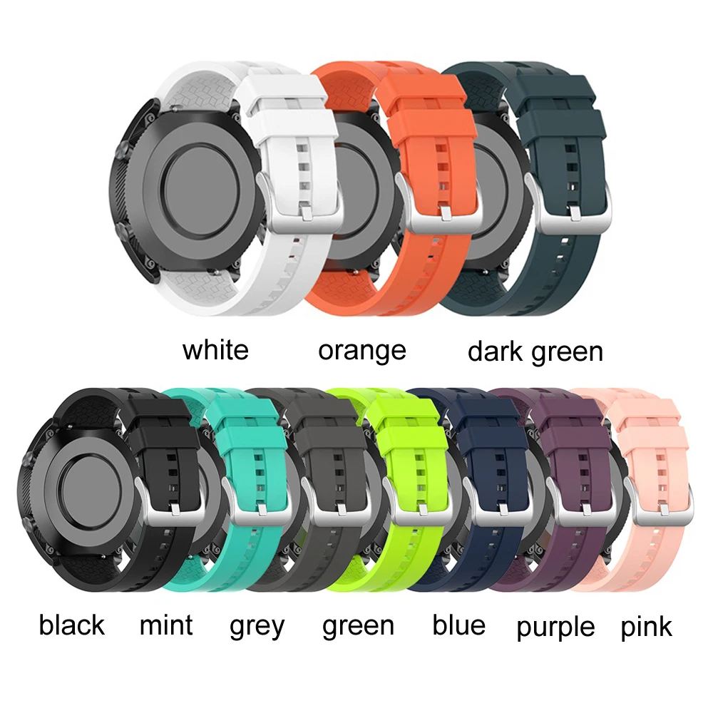 Силиконовый ремешок для часов MIIQNUS мягкий оригинальный Huawei Watch GT/Active/Honor Magic 20 мм |