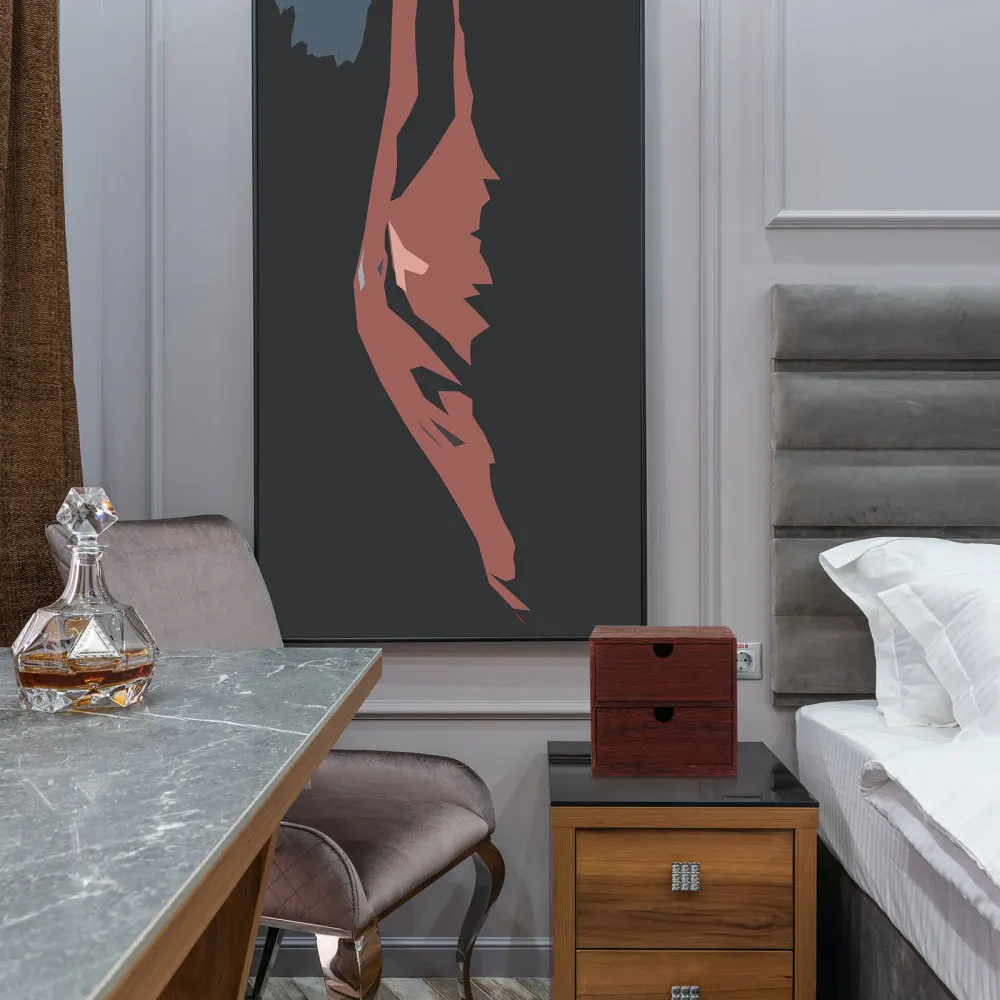 

1pc Desk Drawer Organizer Wooden Storage Box Jewelry Storage Case (Four-layer)